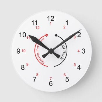 Daylight Saving Time Wall Clock by callidusemporium at Zazzle