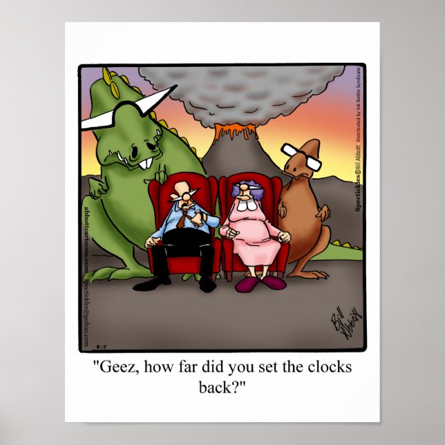 Daylight Savings Time Humor Poster Gift (Front)