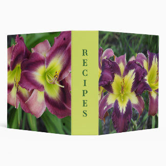 Daylilies 3 Ring Binder