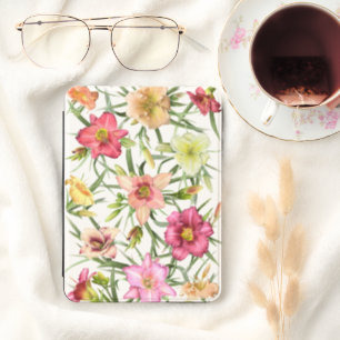 Daylilies All Over Colorful Floral Design Kindle Cover