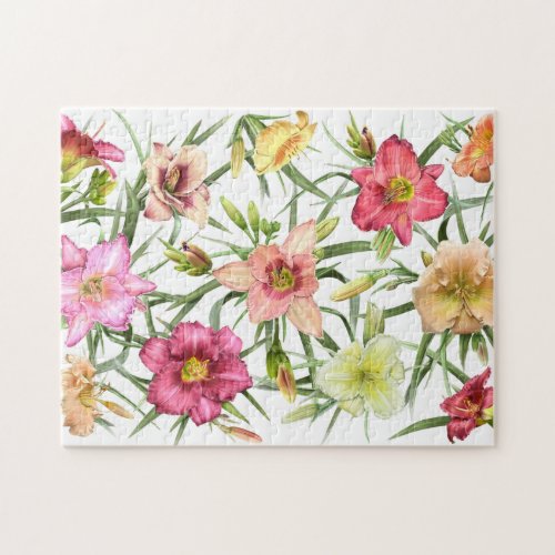 Daylilies All Over Jigsaw Puzzle