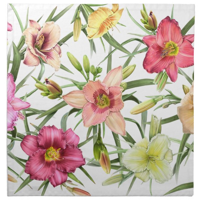 Daylilies All Over Napkin (Front)