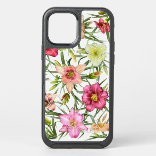 Daylilies All Over OtterBox Symmetry iPhone 12 Case