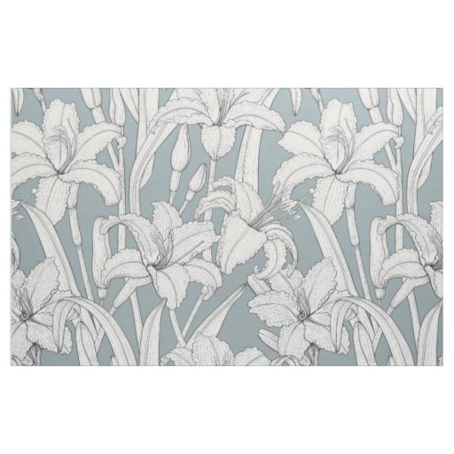 Daylilies Fabric