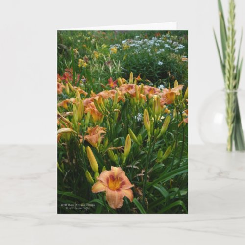 Daylilies Perennials Garden Card