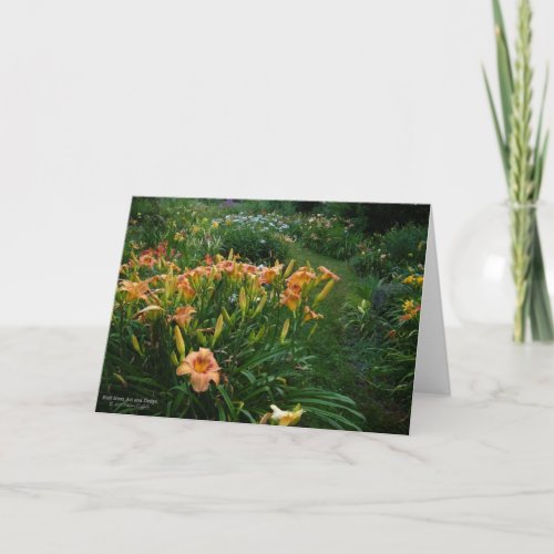 Daylilies Perennials Garden Card