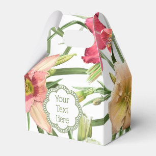 Daylilies Personalized Favor Boxes