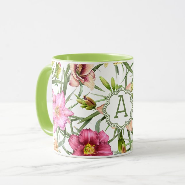 Daylilies Personalized Mug (Front Left)