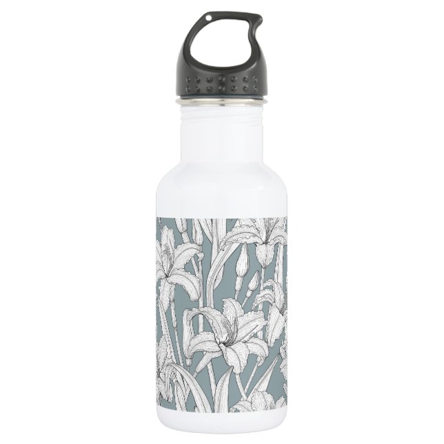Daylilies Stainless Steel Water Bottle (Front)
