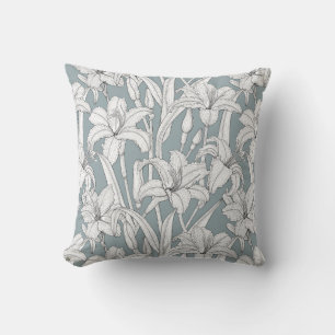 Daylilies Throw Pillow