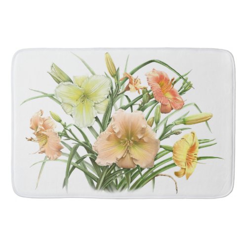 Daylily Bouquet Bath Mat