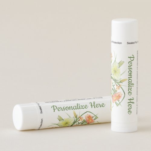 Daylily Bouquet Personalized Lip Balm