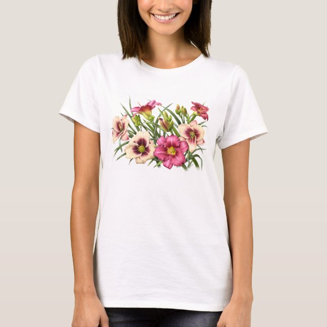Daylily Bouquet Rubies T-Shirt (Front)