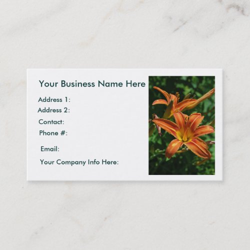 Daylily Business Cards