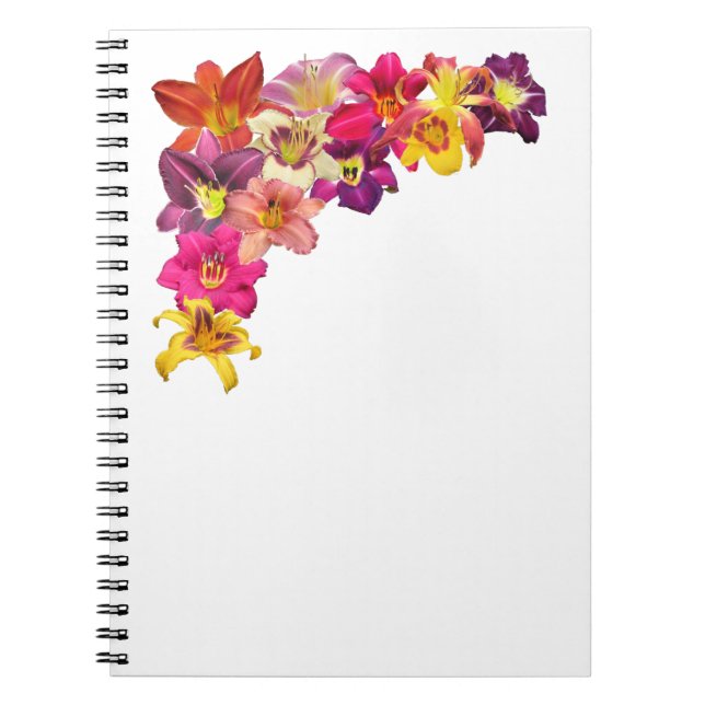 Daylily Corner Collage Notebook (Front)