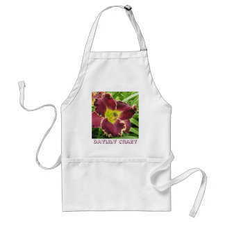 Daylily Crazy with Purple Daylily Adult Apron