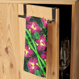 Daylily Flower Close Up Abstract Pattern      Kitchen Towel