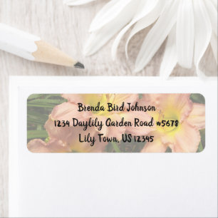 Daylily Flowers Trio / Pink And Yellow Label