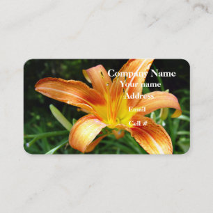 Daylily Foral Petals  Business Card