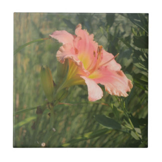 Daylily in the Sun Ceramic Tile