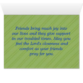 DayLilyPrayer Card-customize Cards (Inside Horizontal (Bottom))
