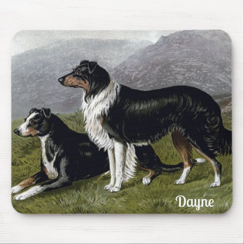 DAYNE  Sheep Dogs Painting 1881  C B Barber   Mouse Pad