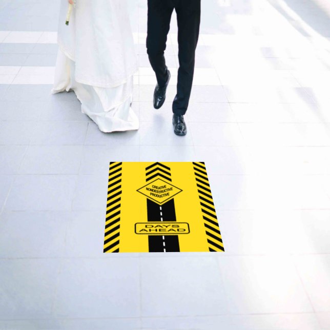 Days Ahead Floor Decals (Wedding)