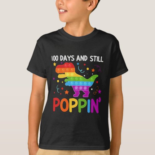 Days And Still Poppin 100th Day Of School  T_Shirt