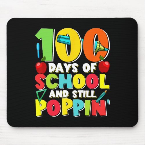 Days And Still Poppin Kids Costume 100th Day Of Sc Mouse Pad