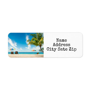 ***DAYS AT THE BEACH*** RETURN ADDRESS LABEL