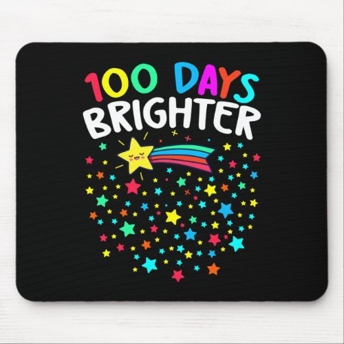 Days Brighter Happy 100 Days Of School Teachers Ki Mouse Pad