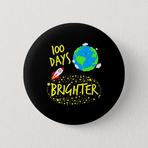 Days Brighter Planet Stars Rocket In Orbit Space B Button