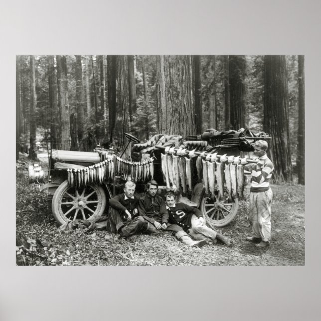 Day's Catch at Big Lagoon, 1908 Poster (Front)