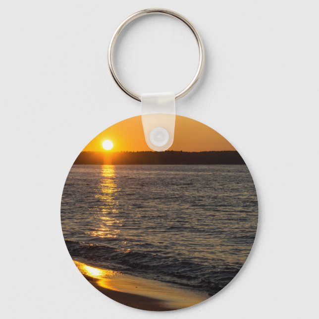 Days End At Traverse City Keychain (Front)
