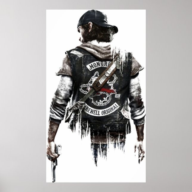 Days Gone Video Game Poster (Front)