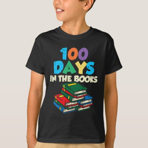 Days In The Books Reading 100th Day School Nerd Gi T_Shirt