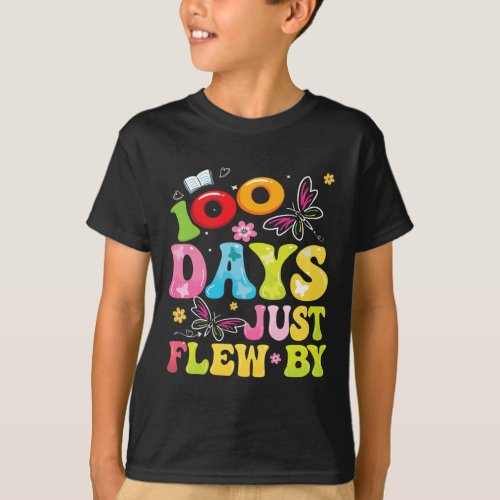 Days Just Flew By Butterfly 100th Day Of School  T_Shirt