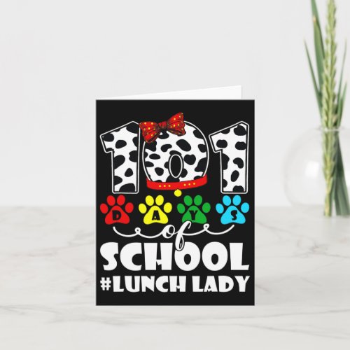 Days Lunch Lady Cute Dog Lover Student Or Teacher  Card