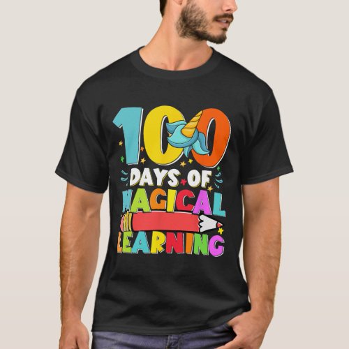 Days Magical Learning Kids Costume 100th Day Of Sc T_Shirt