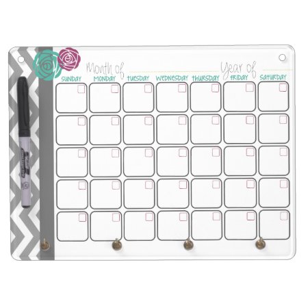 Days. More Organized.  Monthly Dry Erase Calendar Dry Erase Board With