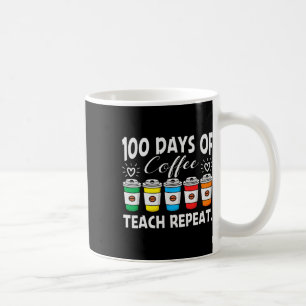 Days Of Coffee And Chaos 100th Day School Teacher Mug