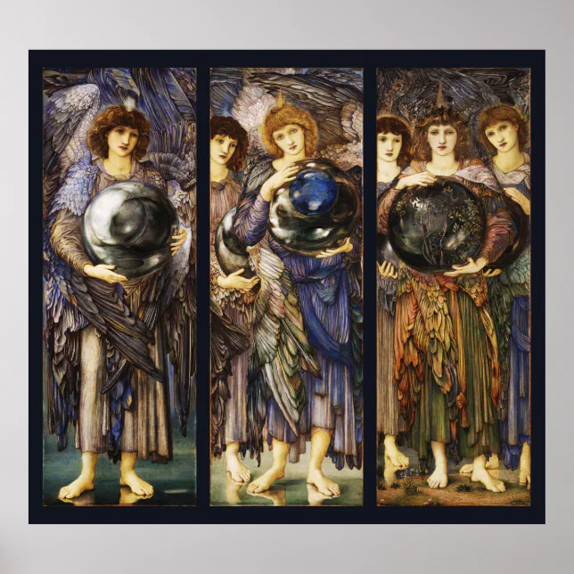 DAYS OF CREATION ANGELS First, Second,Third Day Poster | Zazzle