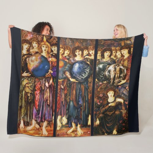DAYS OF CREATION ANGELS Fourth Fifth and Sixth Da Fleece Blanket