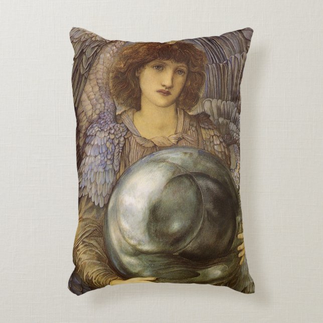 Days of Creation, First Day by Burne Jones Accent Pillow (Front(Vertical))