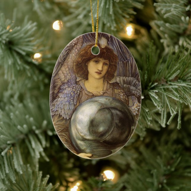 Days of Creation, First Day by Burne Jones Ceramic Ornament (Tree)