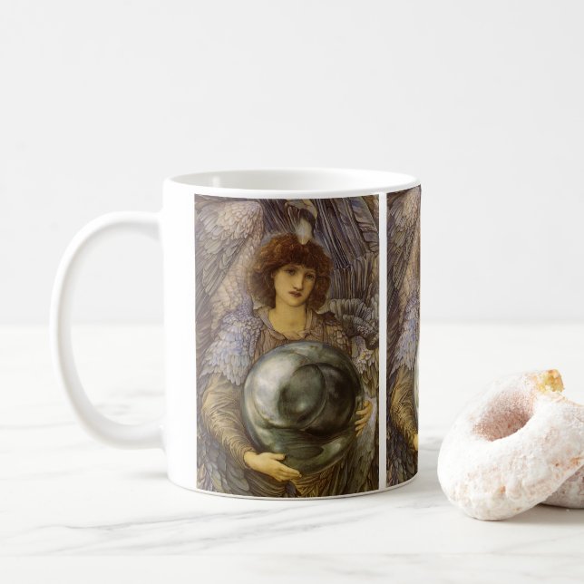 Days of Creation, First Day by Burne Jones Coffee Mug (With Donut)