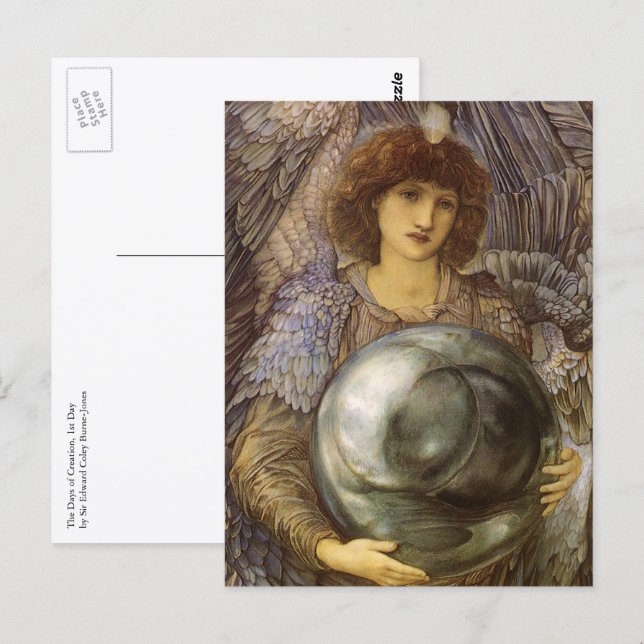 Days of Creation, First Day by Burne Jones Postcard (Front/Back)