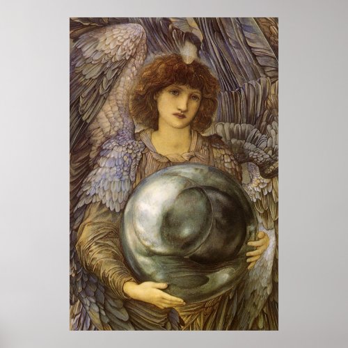 Days of Creation First Day by Burne Jones Poster