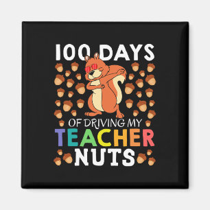 Days Of Driving My Teacher Nuts Fun Dabbing Squirr Magnet