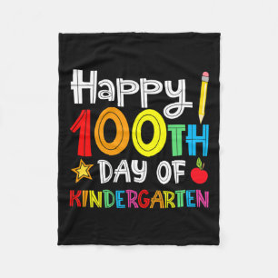 Days Of Kindergarten - Happy 100th Day Of School G Fleece Blanket